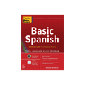 Book titled 'Basic Spanish' by Practice Makes Perfect on a white background
