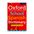 Oxford School Spanish Dictionary on a red background
