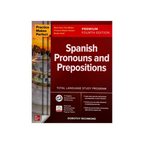 Book titled 'Spanish Pronouns and Prepositions' by Dorothy Richmond on a white background