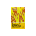 Book cover of 'Beginners' Spanish' with a yellow background and architectural design.