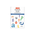 Front cover of the Berlitz French Verb Handbook by Kate Gordon, shown on a plain white background. The cover is mostly white with multicolored letters spelling out French letters and the Berlitz logo at the top.