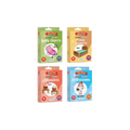 Four boxed children's activity cards arranged in a 2x2 grid on a plain white background. The packages are labeled 'Pluie classes' and include titles such as Baby Objects, Things Around Us, Opposites, and Professions.