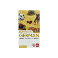Book cover of '15 Minute German' with images and text on a yellow background