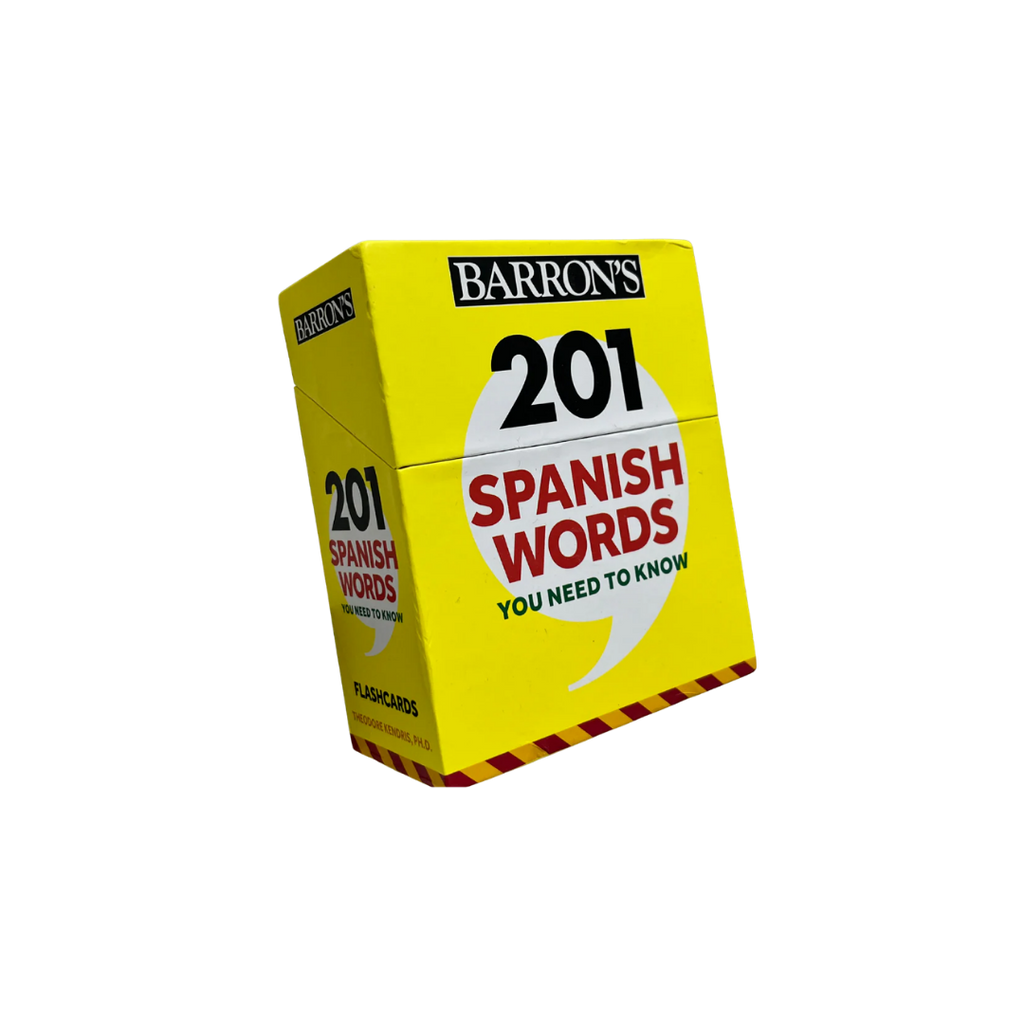 barron's yellow boxed set for flash cards
