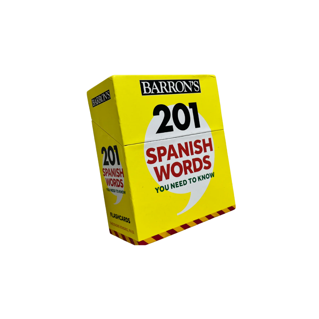 barron's yellow boxed set for flash cards